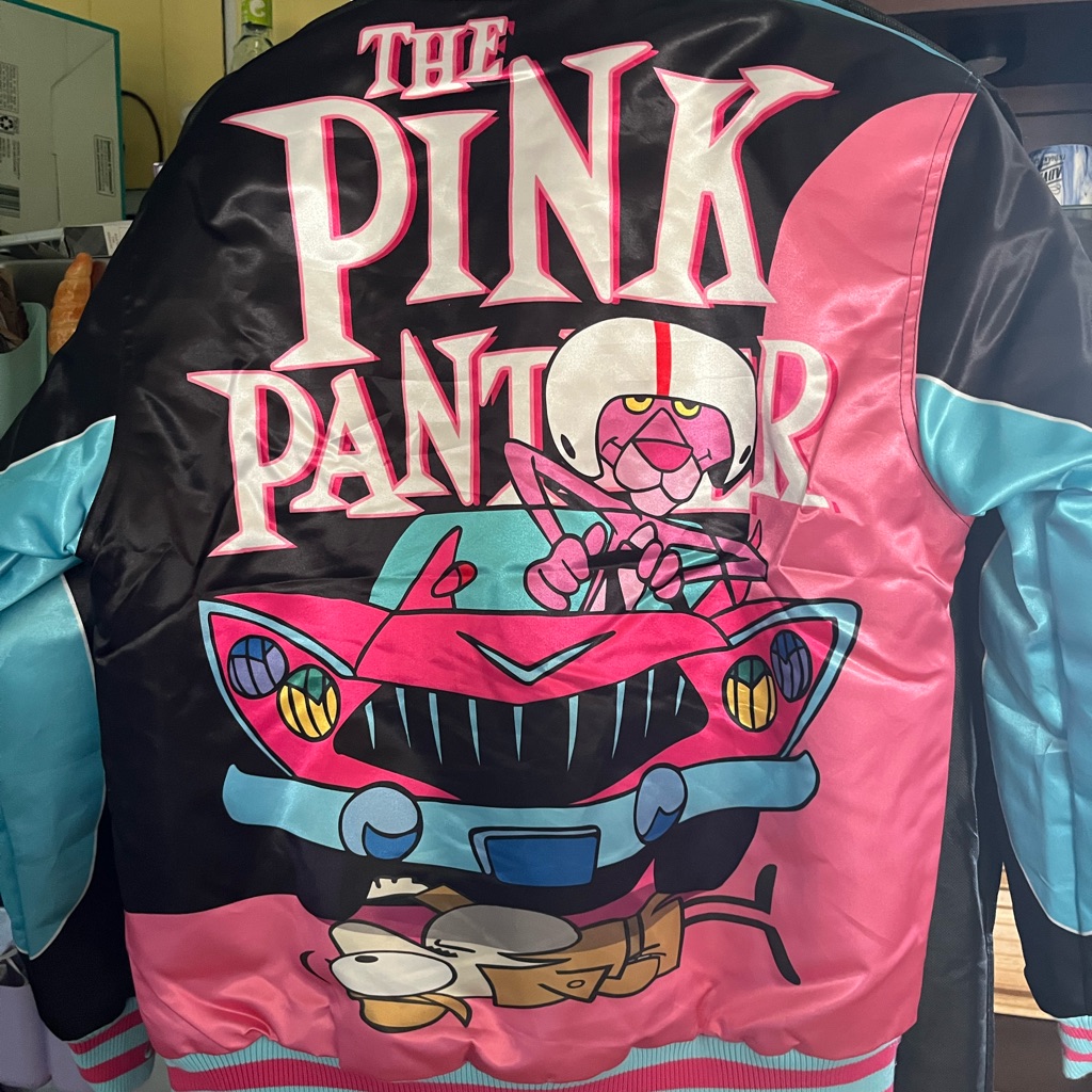 Headgear Classics The Pink Panther Bomber Jacket  Black And Pink